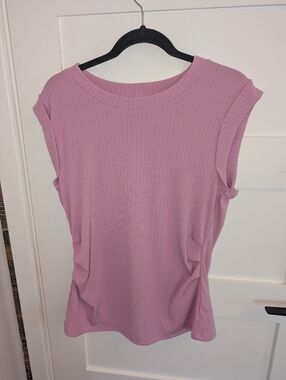 Nine West Pink Sleeves Shirt